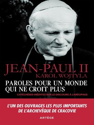 cover image of Paroles pour un monde qui ne croit plus
